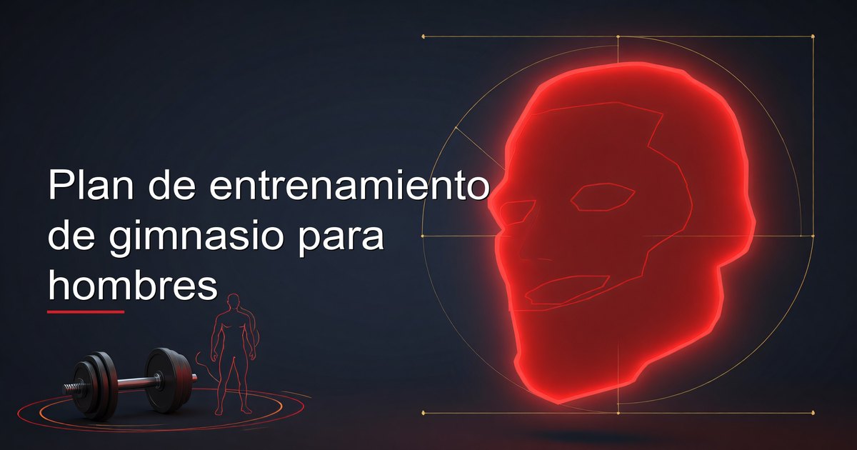 Plan de entrenamiento de gimnasio para hombres