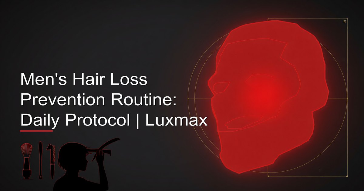 Rutina de prevención de la caída del cabello para hombres: protocolo diario | Luxmax