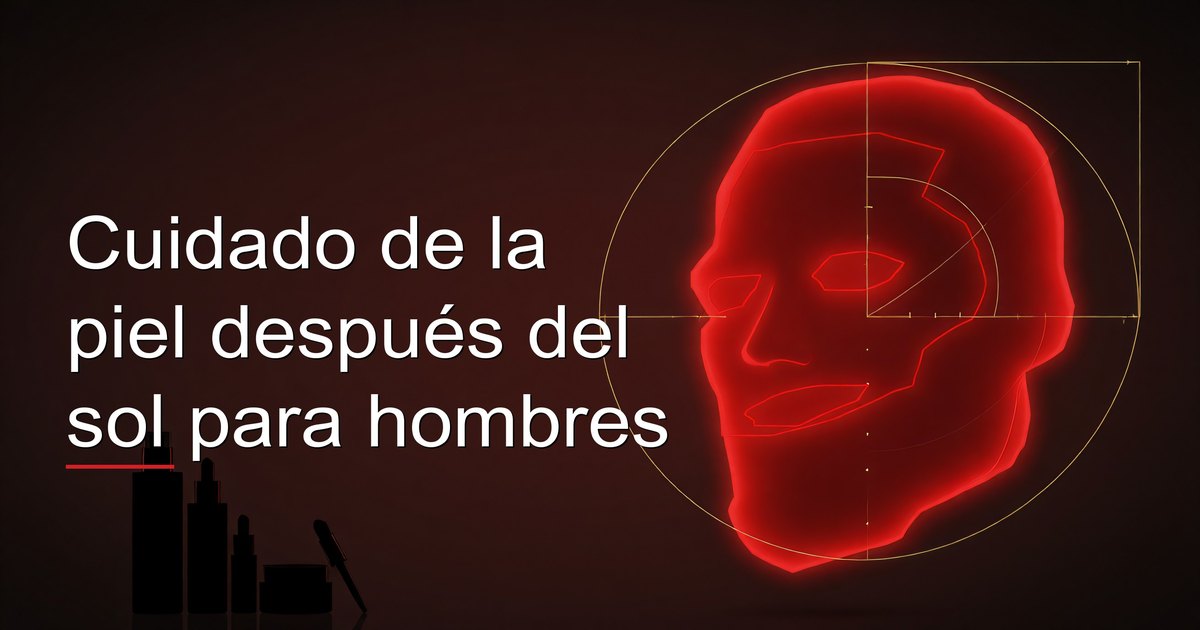 Cuidado de la piel después del sol para hombres
