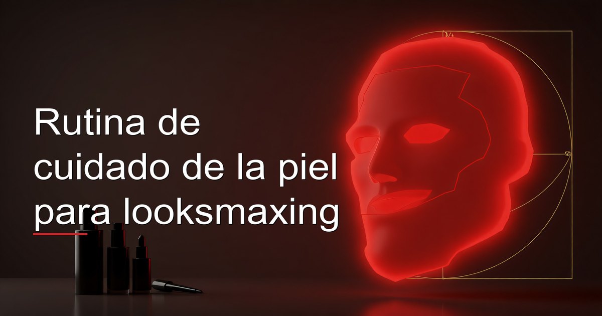 Rutina de cuidado de la piel para looksmaxing