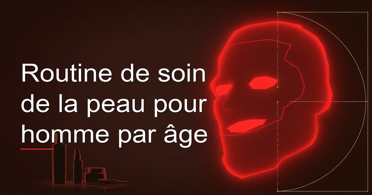 Routine de soin de la peau pour homme par âge