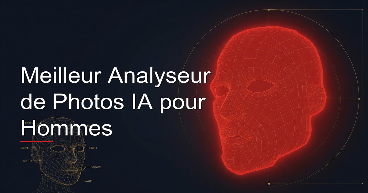 Comparatif d'outils d'analyse faciale IA pour hommes avec fonctionnalités et résultats