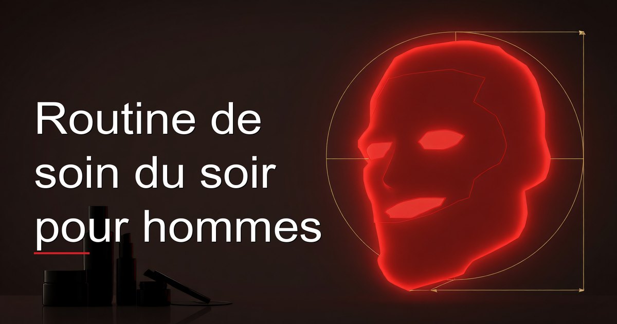 Routine de soin du soir pour hommes