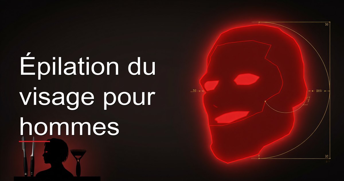 Épilation du visage pour hommes