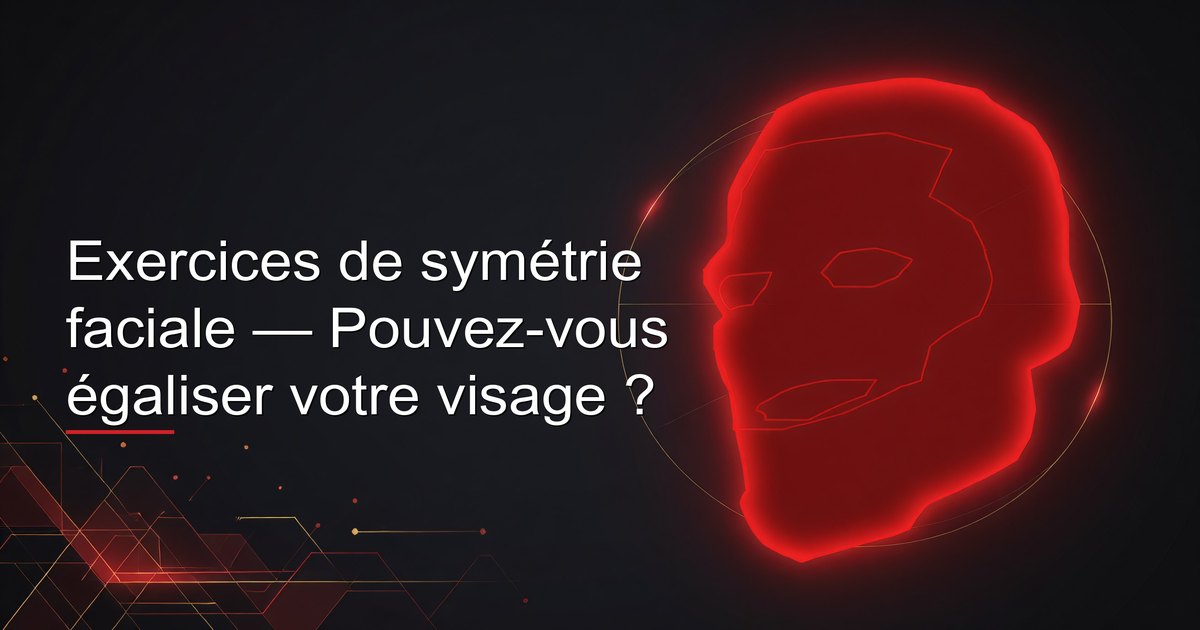 Guide des exercices de symétrie faciale pour les hommes