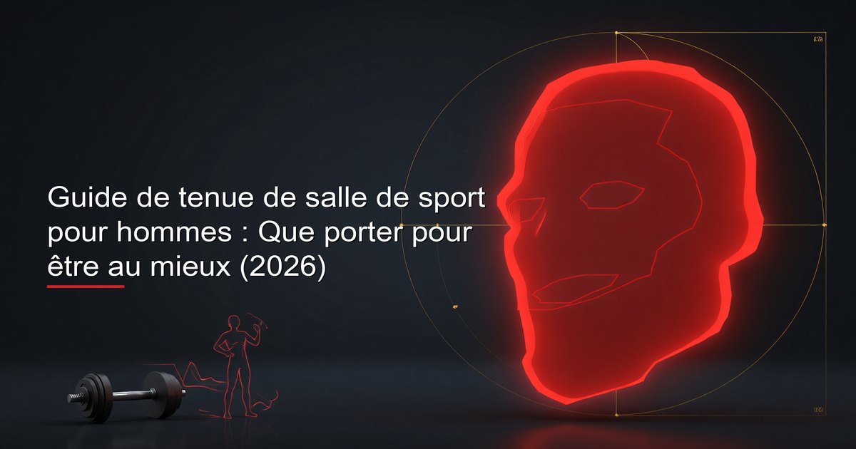 Guide de tenue de salle de sport pour hommes : guide complet de vêtements sportifs montrant les hauts, bas, chaussures, systèmes de superposition et combinaisons de tenues par type d'entraînement