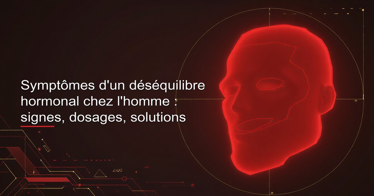 Homme examinant des résultats de laboratoire présentant un bilan hormonal complet — reconnaître les signes d'un déséquilibre hormonal est la première étape vers un traitement ciblé