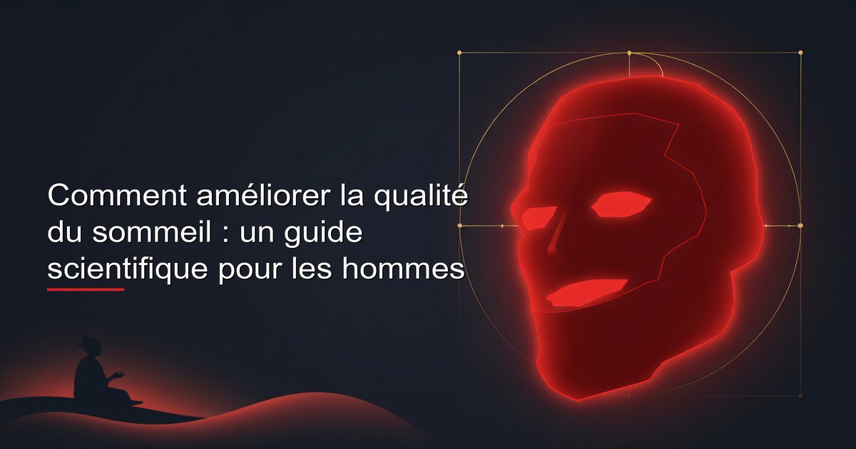 Homme améliorant la qualité de son sommeil grâce à des protocoles scientifiques pour une meilleure récupération et plus de testostérone