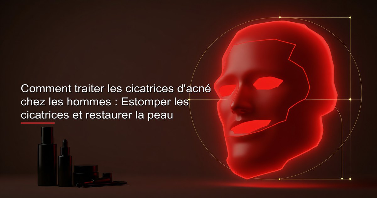 Comment traiter les cicatrices d'acné chez les hommes : Estomper les cicatrices et restaurer la peau