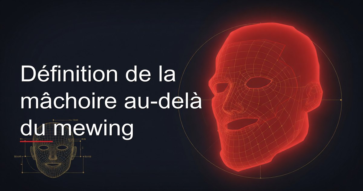 Définition de la mâchoire au-delà du mewing