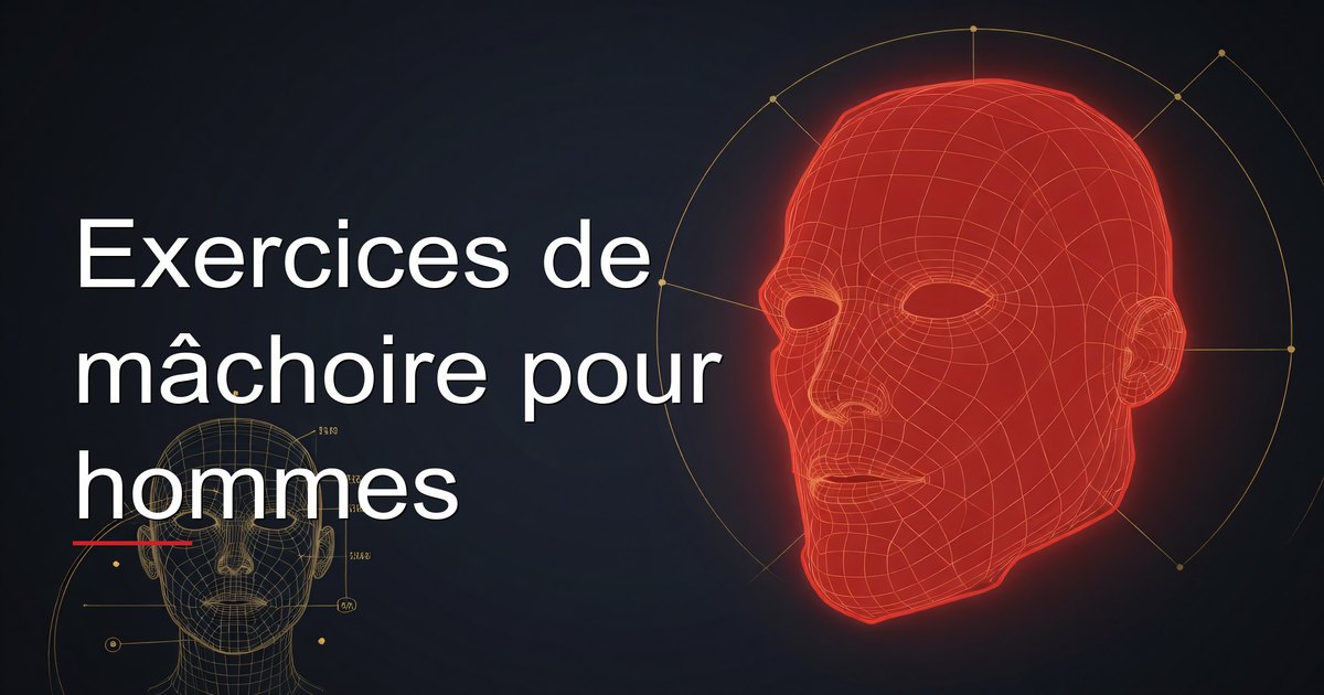 Exercices de mâchoire pour hommes