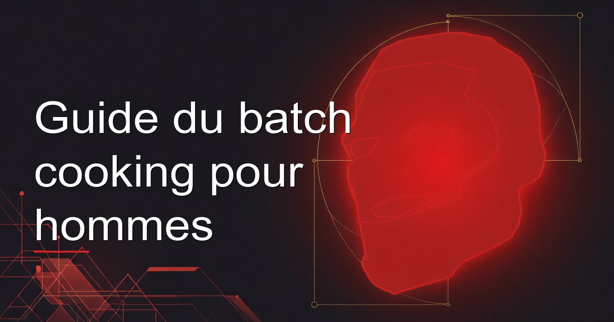 Guide du batch cooking pour hommes