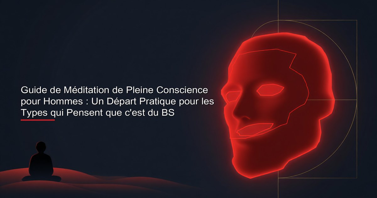 Homme pratiquant la méditation pleine conscience à la maison