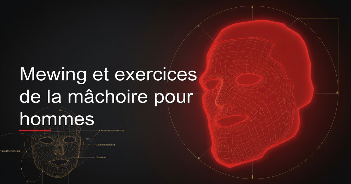 Mewing et exercices de la mâchoire pour hommes