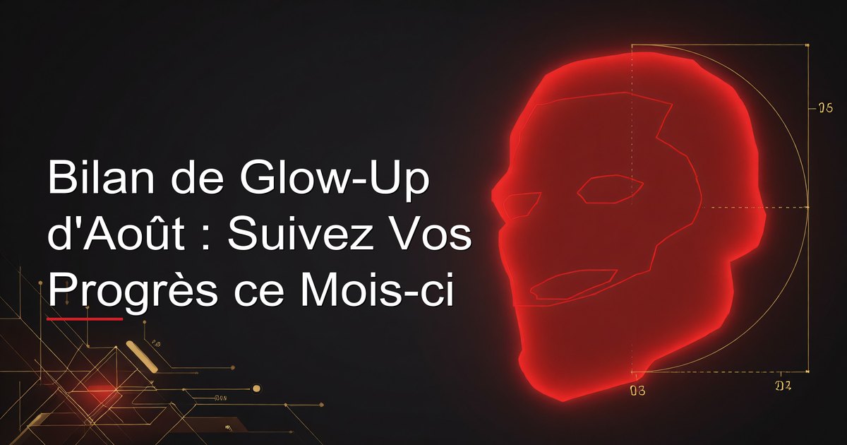 Homme examinant ses photos de progrès mensuels de glow-up et son journal d'audit