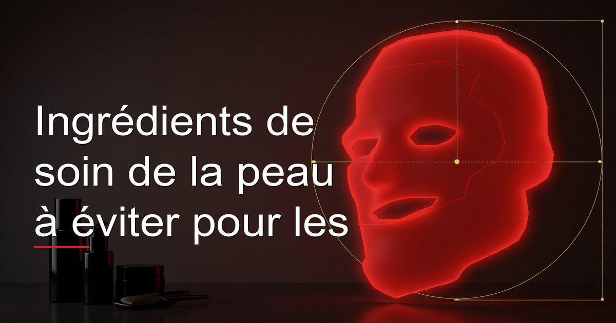 Ingrédients de soin de la peau à éviter pour les hommes