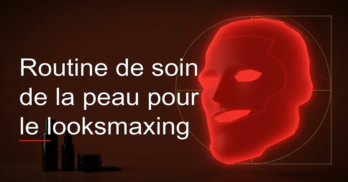 Routine de soin de la peau pour le looksmaxing