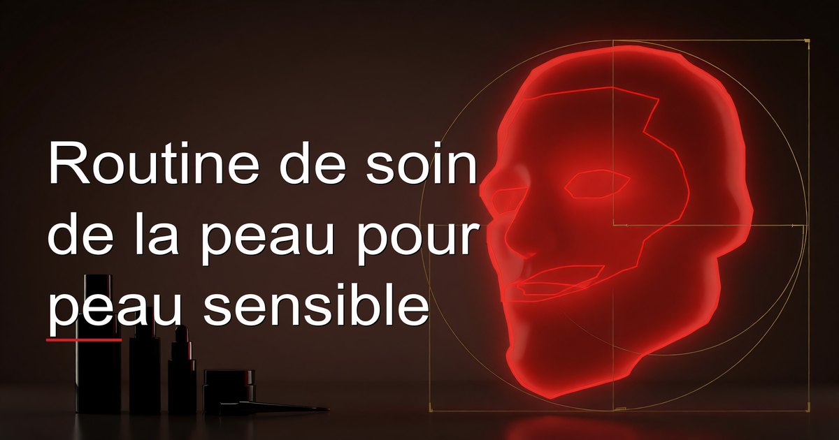 Routine de soin de la peau pour peau sensible