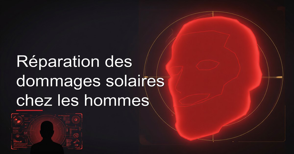 Réparation des dommages solaires chez les hommes