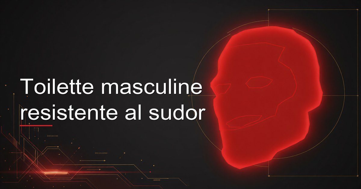 Toilette masculine resistente al sudor