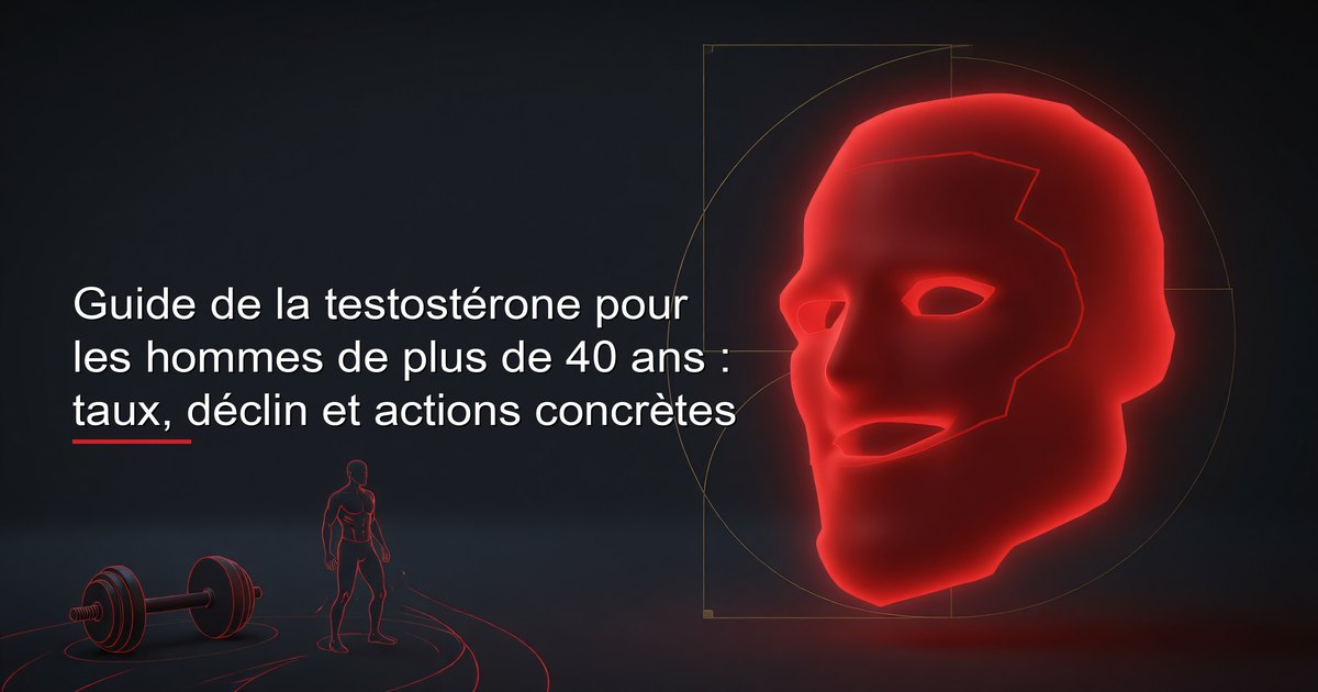Homme de plus de 40 ans consultant ses indicateurs de santé — comprendre ses taux de testostérone est essentiel pour préserver énergie, force et vitalité au mitan de la vie