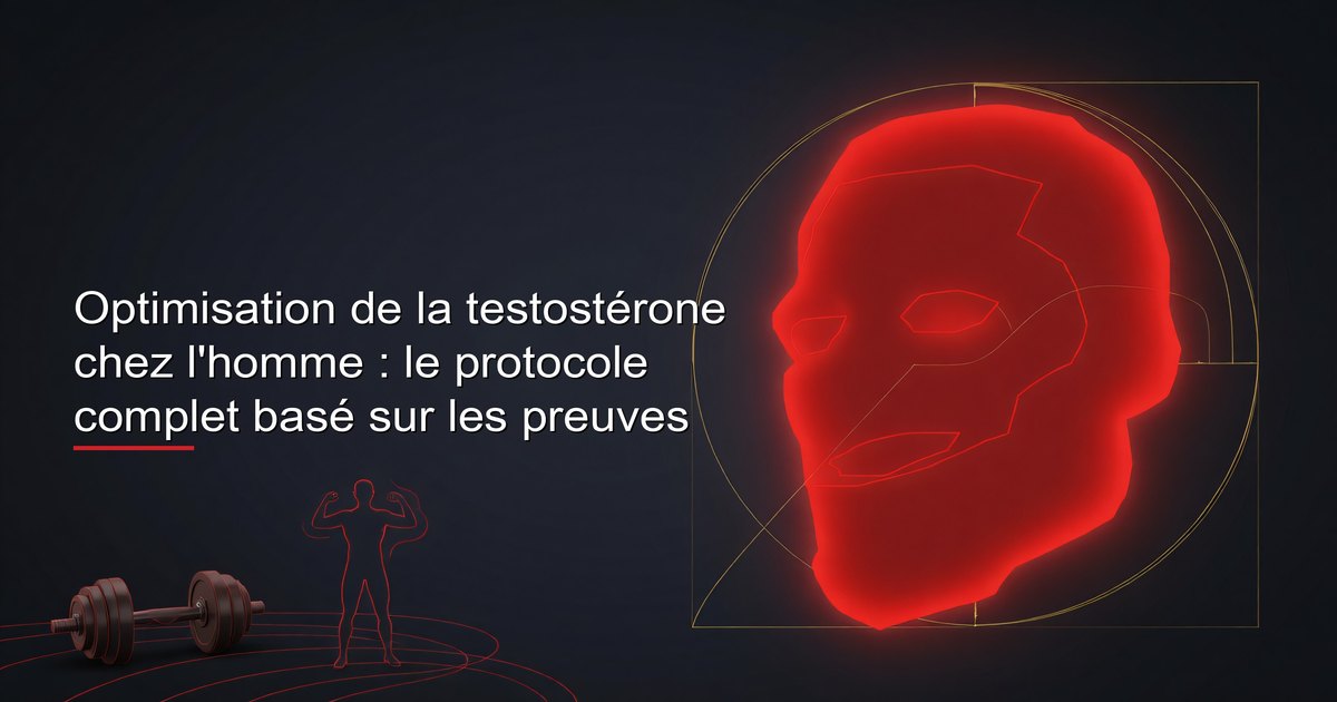 Homme effectuant un soulevé de terre composé dans une salle de sport bien éclairée — l'entraînement est un pilier fondamental du protocole d'optimisation de la testostérone