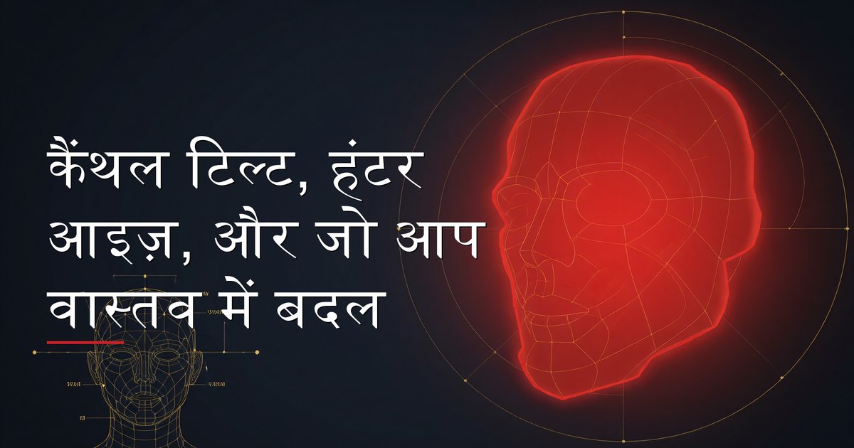 कैंथल टिल्ट, हंटर आइज़, और यथार्थवादी आंख क्षेत्र सुधार को समझना