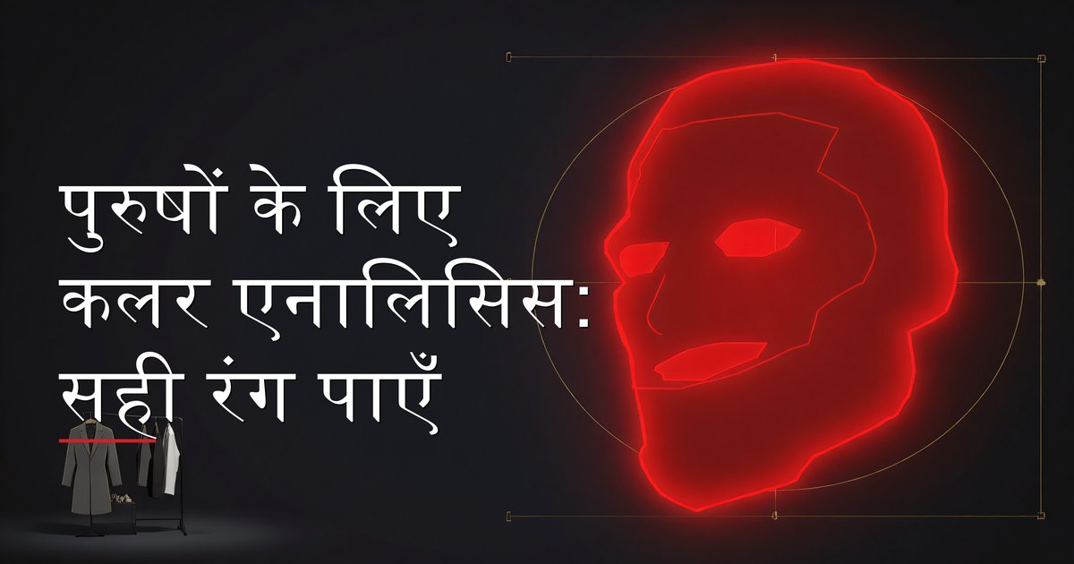 पुरुष कलर एनालिसिस करते हुए
