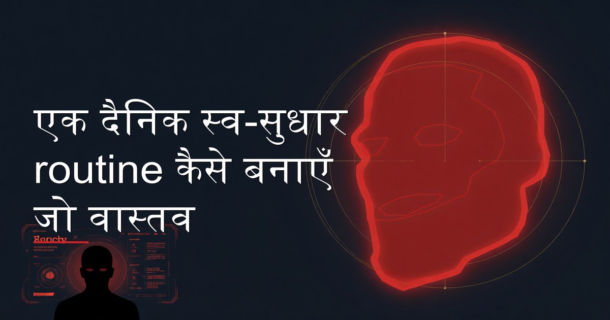 पुरुषों के लिए दैनिक स्व-सुधार routine