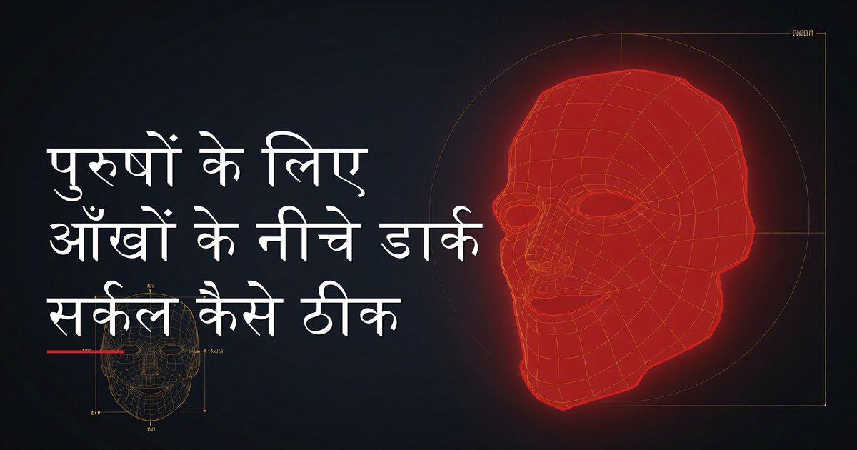 पुरुषों के लिए आँखों के नीचे डार्क सर्कल कैसे ठीक करें — कारण, स्किनकेयर और लाइफस्टाइल समाधान