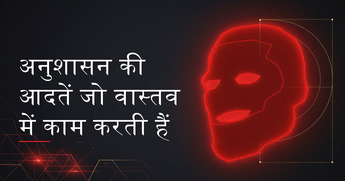 अनुशासन की आदतें जो वास्तव में काम करती हैं