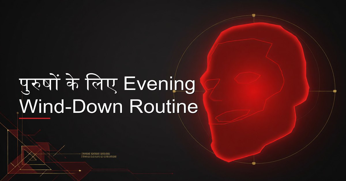 पुरुषों के लिए Evening Wind-Down Routine