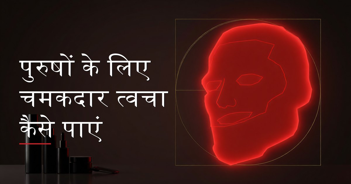 सुबह की स्किनकेयर रूटीन के बाद आईने में देखता हुआ स्वस्थ चमकदार त्वचा वाला पुरुष