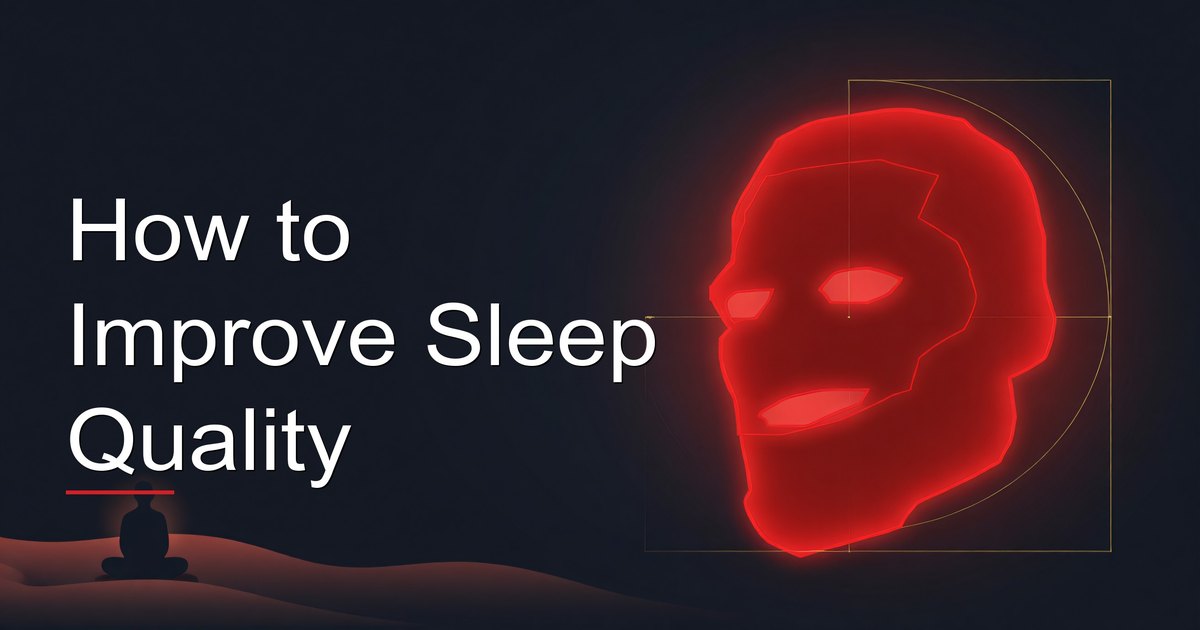 Man improving sleep quality with science-backed protocols for better recovery and testosterone