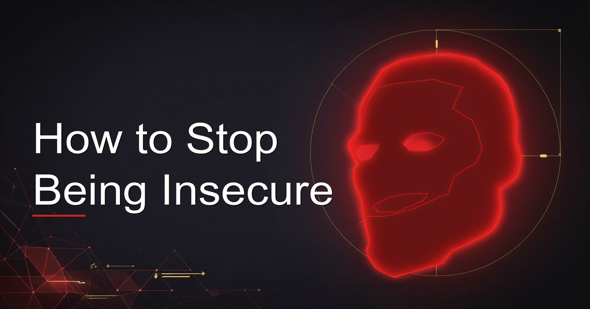 Man overcoming insecurity and building confidence through self-improvement habits