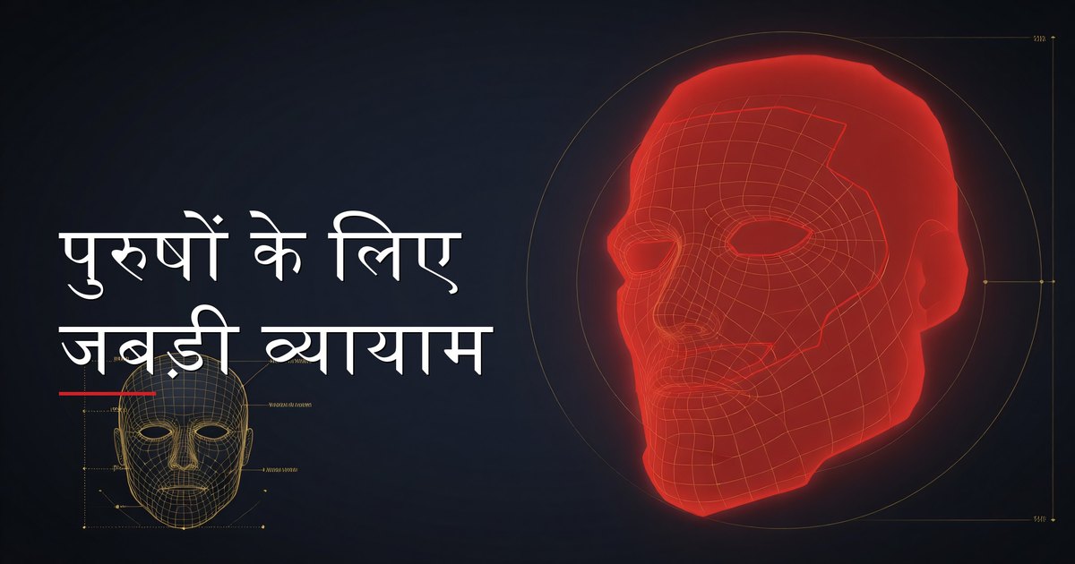 चरण-दर-चरण निर्देश और 12-सप्ताह प्रोग्राम के साथ पुरुषों के लिए जबड़ी व्यायाम की संपूर्ण गाइड