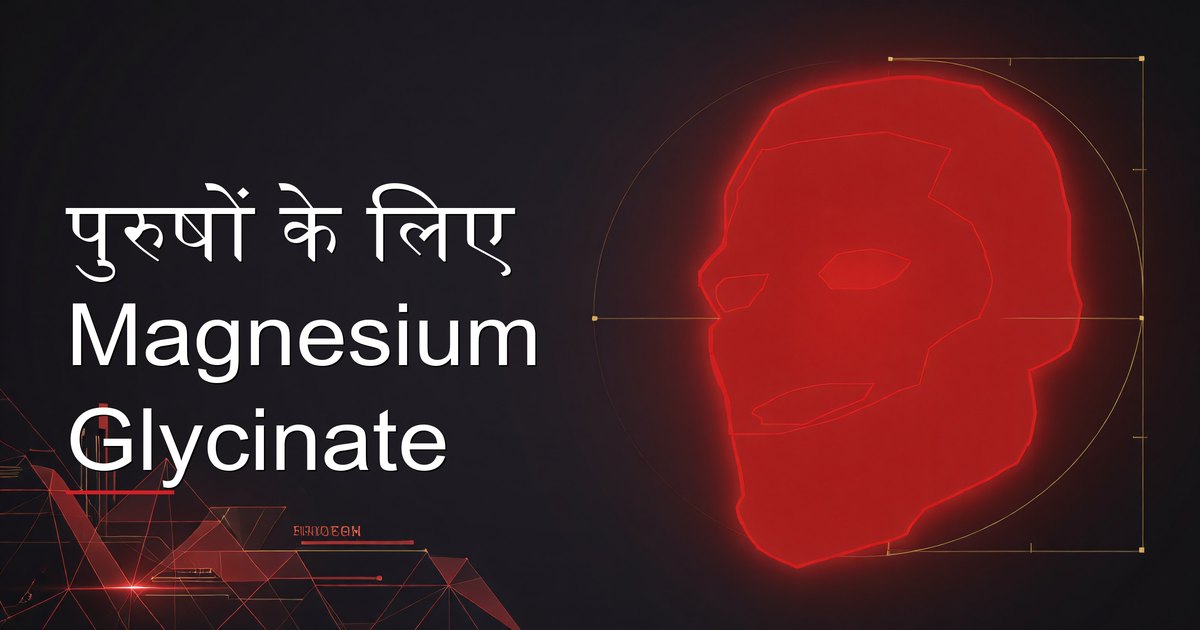 पानी के गिलास के बगल में magnesium glycinate सप्लीमेंट बोतल पकड़े हुए पुरुष