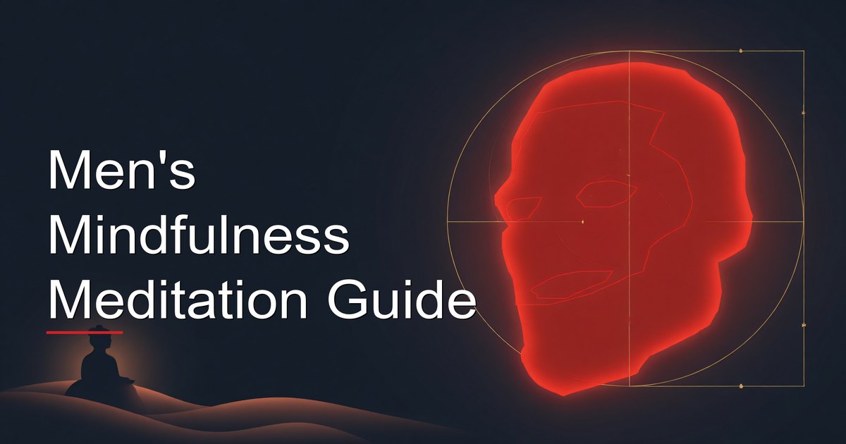 Man practicing mindfulness meditation at home