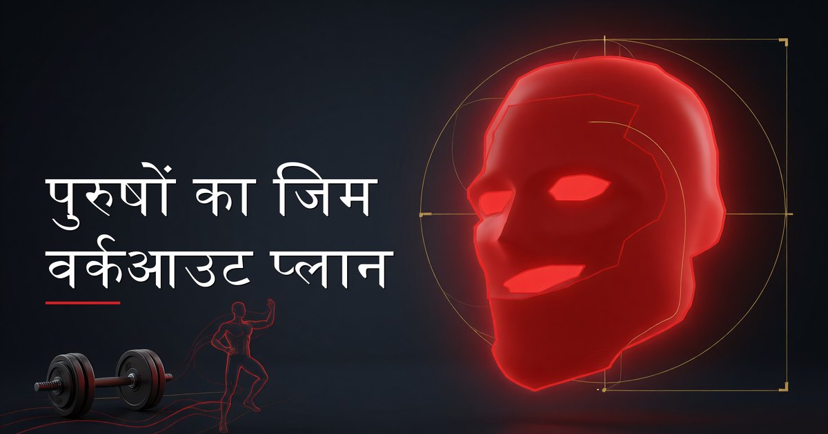 एक व्यक्ति एक संरचित वर्कआउट प्लान का पालन करते हुए जिम में डम्बल से ट्रेनिंग कर रहा है