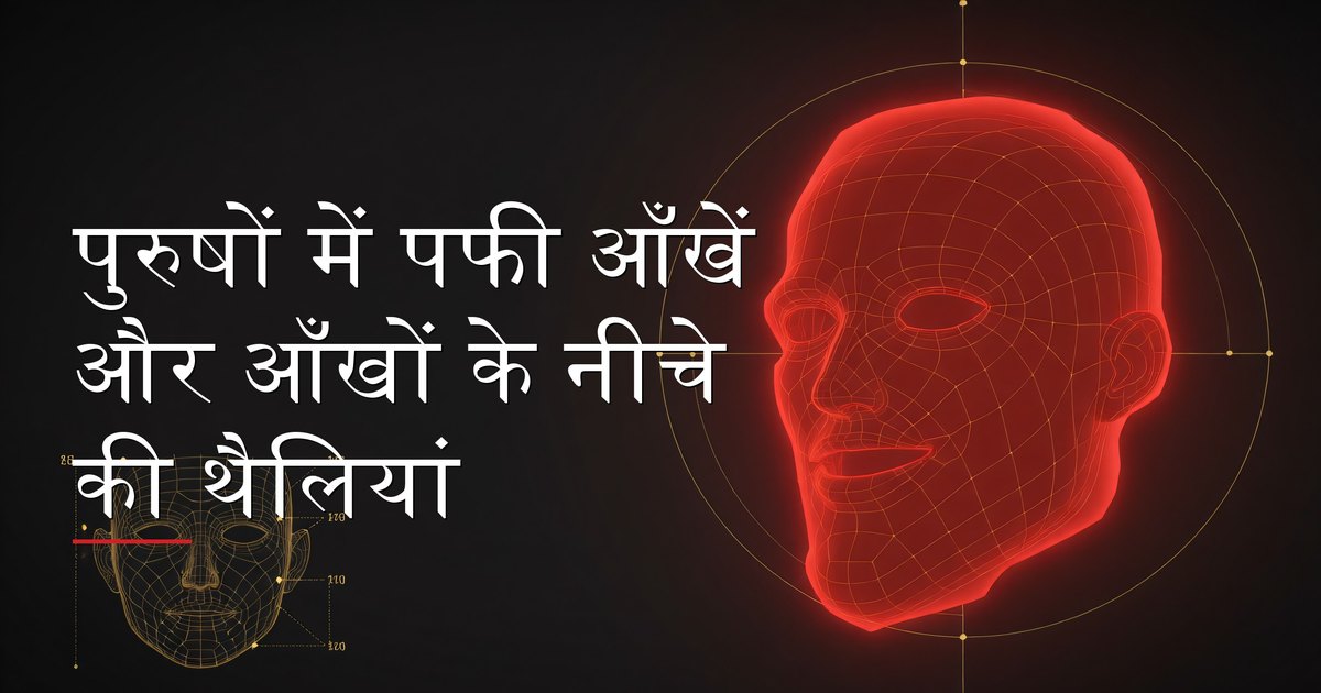 पुरुषों में पफी आँखें और आँखों के नीचे की थैलियां कैसे हटाएं — कारण, depuffing techniques, और evidence-based fixes