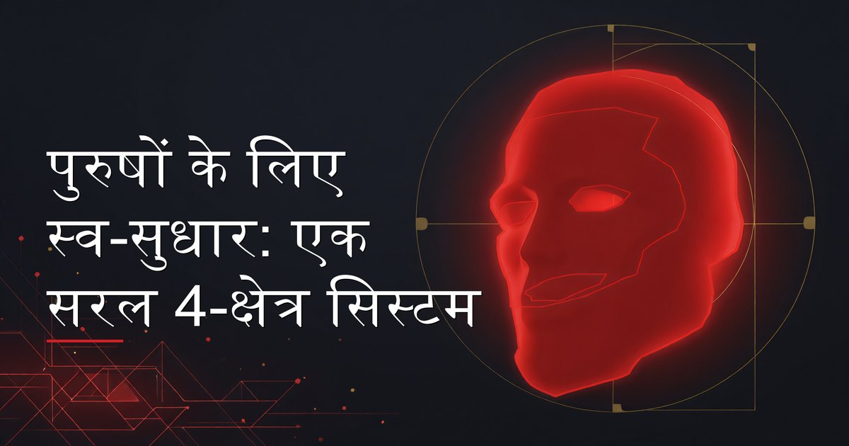 पुरुषों के लिए स्व-सुधार: एक सरल 4-क्षेत्र सिस्टम