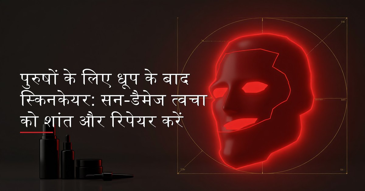 पुरुषों के लिए धूप के बाद स्किनकेयर: एलोवेरा, सेरामाइड्स, हाइलूरोनिक एसिड और एंटीऑक्सीडेंट्स से सन-एक्सपोज्ड त्वचा को ठंडा, शांत और रिपेयर करना