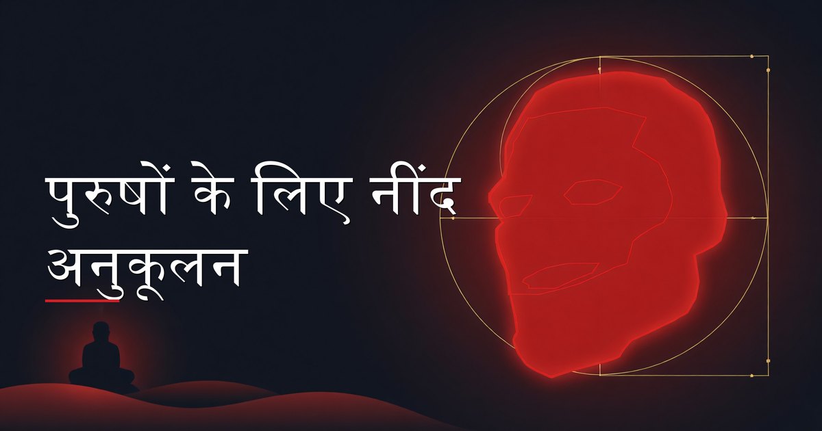 बेहतर उपस्थिति और प्रदर्शन के लिए अपने नींद वातावरण को अनुकूलित करता हुआ पुरुष