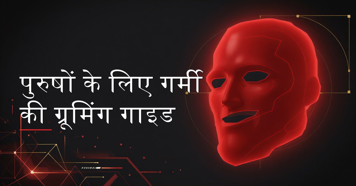 एक पुरुष स्किनकेयर और बाल उत्पादों के साथ अपने गर्मी के ग्रूमिंग रूटीन को एडजस्ट करते हुए