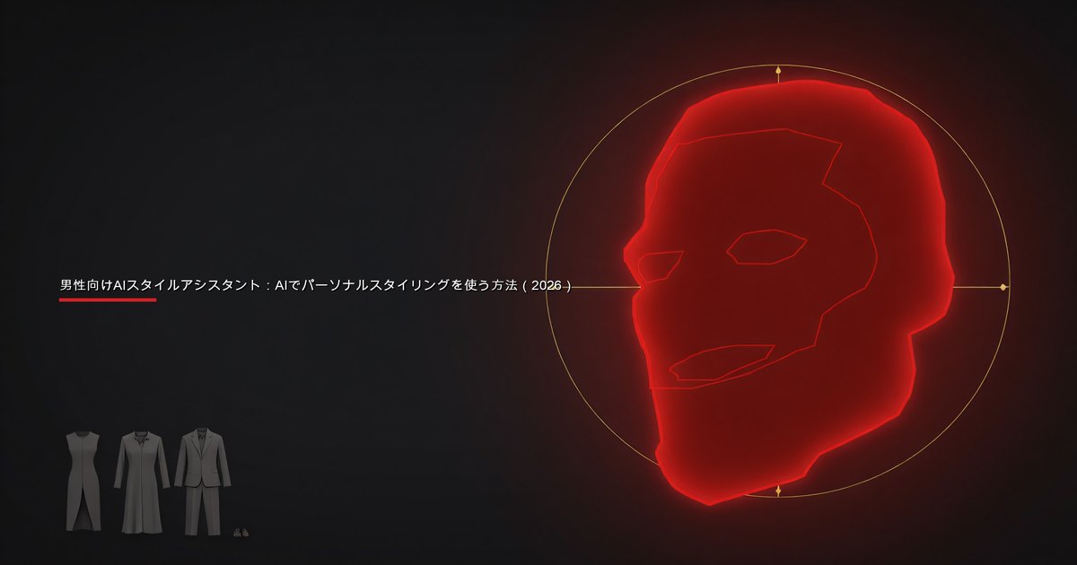 AIスタイルアシスタントを使ってコーディネートを確認する男性