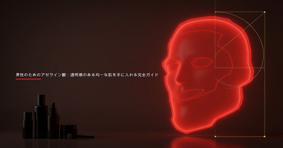 男性のためのアゼライン酸：透明感のある均一な肌を手に入れる完全ガイド