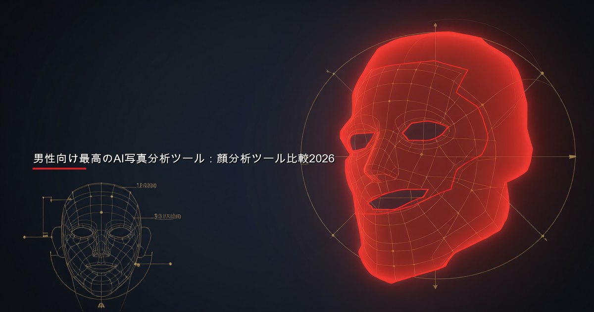 男性向けAI顔分析比較ツールの機能と結果を表示