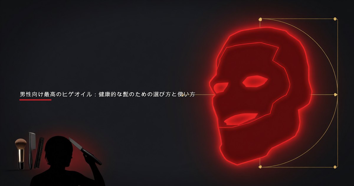 毎日のグルーミングルーティンの一部としてヒゲオイルを塗る男性