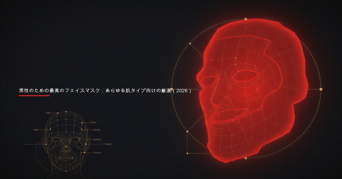 スキンケアルーティンの一部としてフェイスマスクを塗布する男性