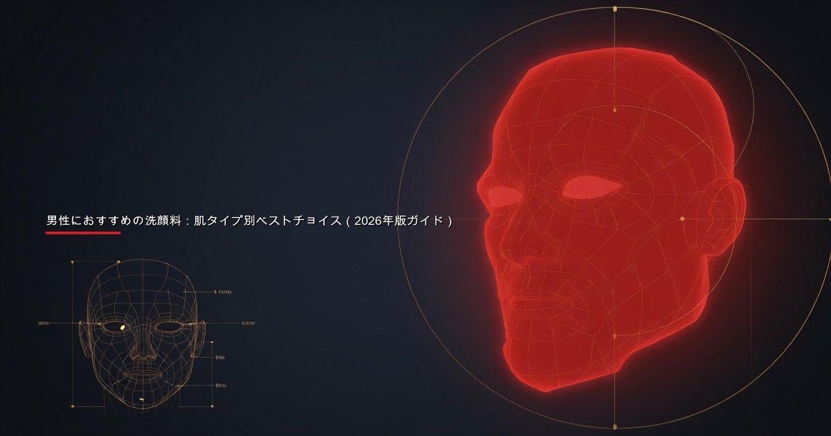 毎日のスキンケアルーティンの一環として洗顔料で顔を洗う男性
